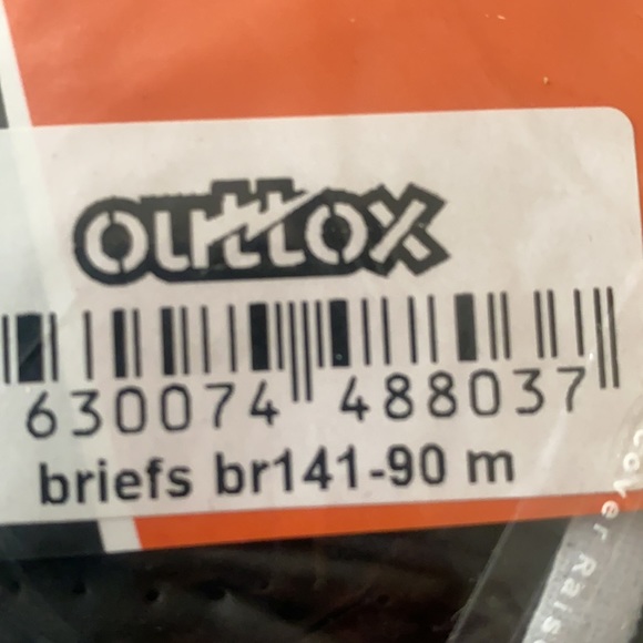 Outtox Black Wrap Rear Briefs-BR141-90-M - Picture 4 of 4